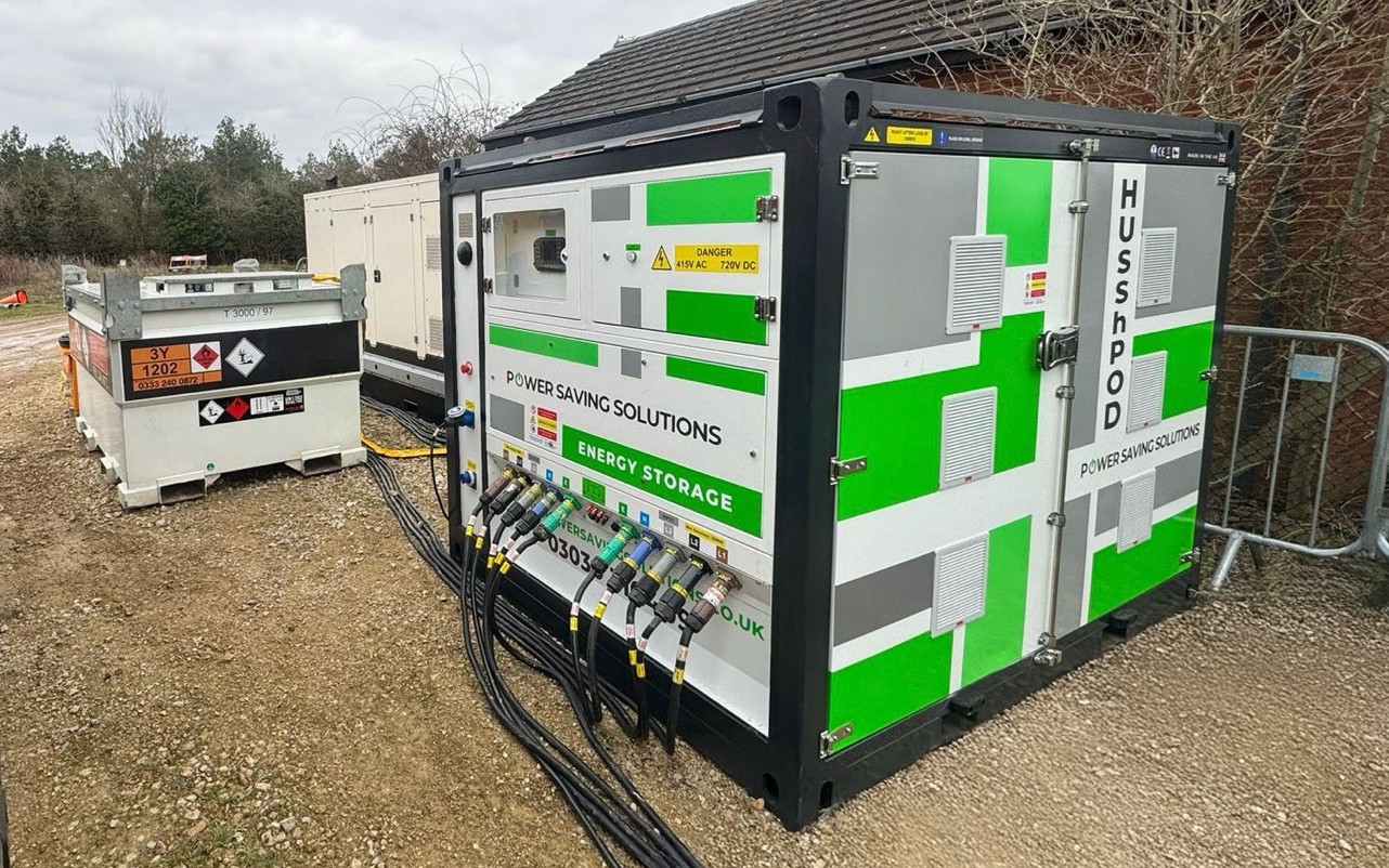 Hussh Pod 150/150 on site with diesel generator